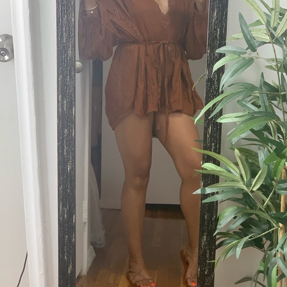 Free People I meant it Crochet knit romper - Picture 3 of 8